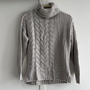 Brave Soul London Gray Cable Turtleneck UNWORN